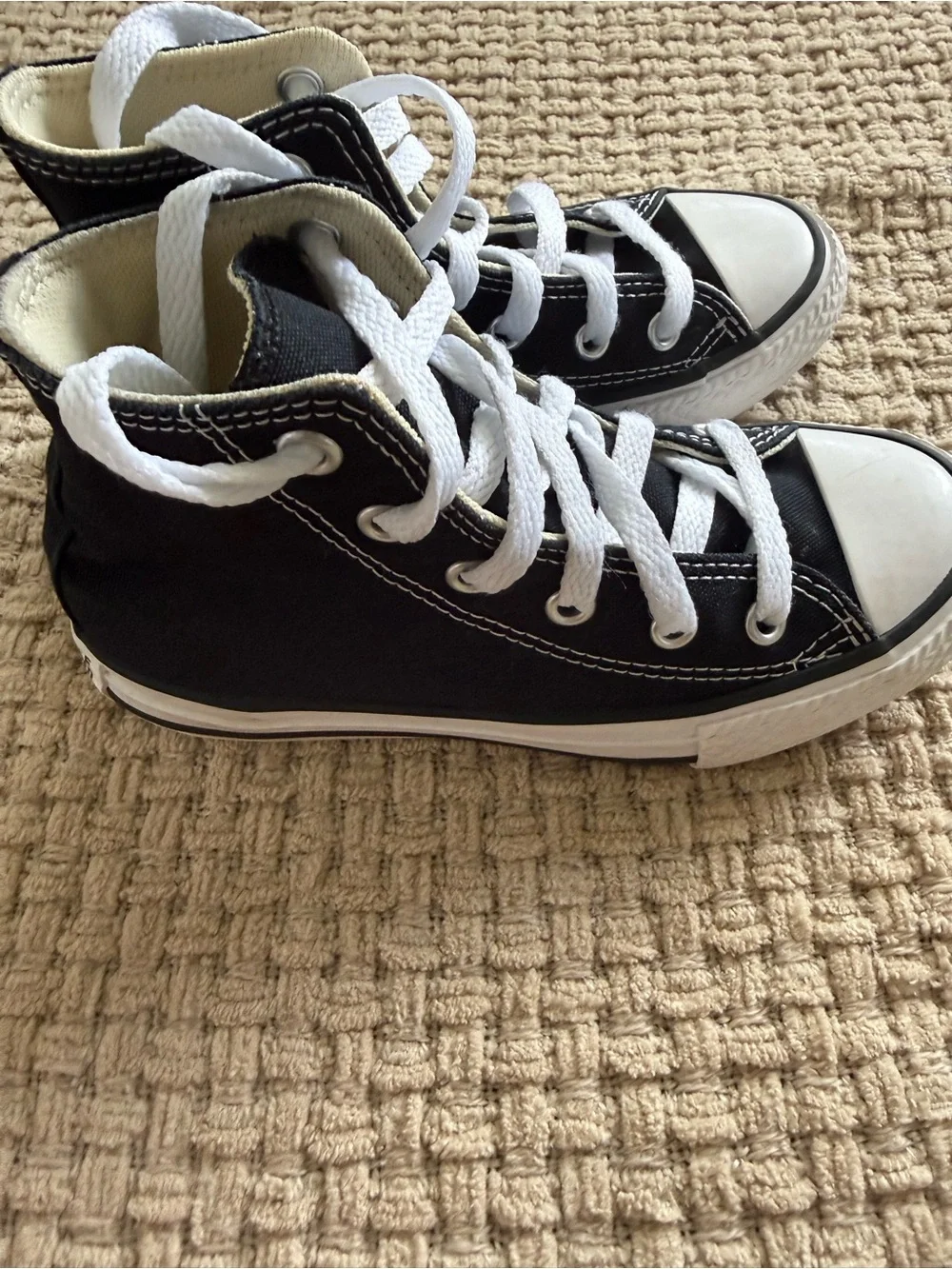 Converse Kids Black and White High-Top Sneakers